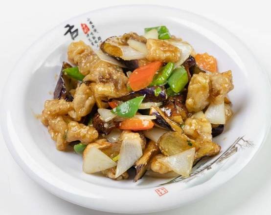 肉段烧茄子 / Stir Fried Pork & Eggplant